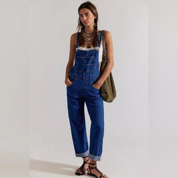 Free People Denim - Free People Blue Denim Women's Overalls